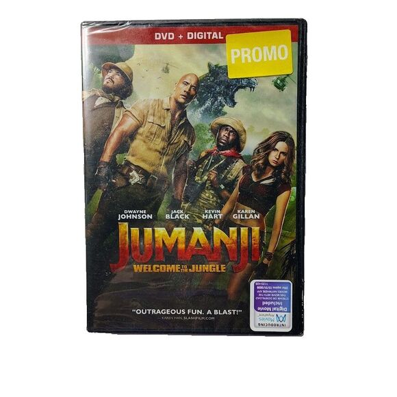 Jumanji Welcome to the Jungle DVD + Digital  Promo NEW Sealed 2018 - Picture 1 of 2